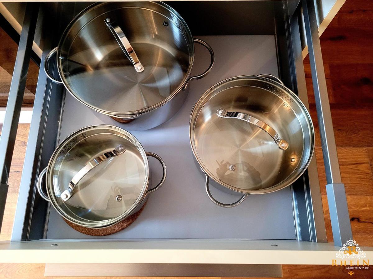 Top Modernes Rhein Apartment ファレンダー エクステリア 写真